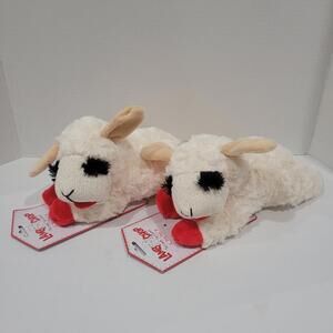 2pk  MULTIPET LAMB CHOP DOG TOY - THE LAMB THE LEGEND -  10.5" LENGTH